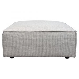 Diamond Sofa - Vice Square Ottoman in Barley Fabric - VICEOTBA