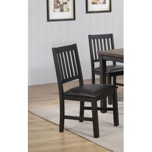 ECI Furniture - Ashford Slat Dining Chair w/brown seat - (Set of 2) - 1859-23-S