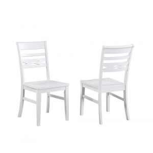 ECI Furniture - Bianca Asbury Side Chair w/wood seat - (Set of 2) - 1060-01-S2