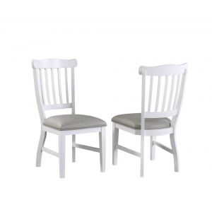 ECI Furniture - Bianca Tulip Side Chair w. gray vinyl seat - (Set of 2) - 1060-01-S1