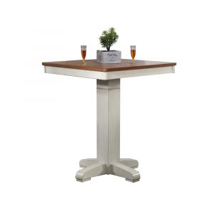 ECI Furniture - Choices Complete Pub Table with Filler in Antique White - 0736-20-T_ADPB