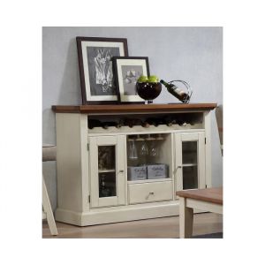 ECI Furniture - Choices Server in Antique White/Acacia - 0733-20-SR