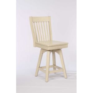 ECI Furniture - Choices Slat Back Seat - Antique White - Barstool Height - (Set of 2) - 0738-20-BS1