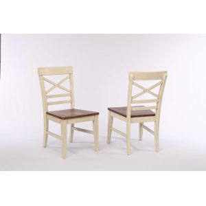 ECI Furniture - Choices X Back with Acacia Finished Seat - Side Chair (Set of 2) - 0737-20-S1