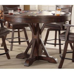 ECI Furniture - Gettysburg Round Complete Pub Game Table - 1475-05-RPGT_RPGB