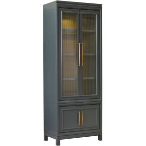 Emery Park - Alexander Pier/Display Cabinet in Midnight Finish - I3014-226