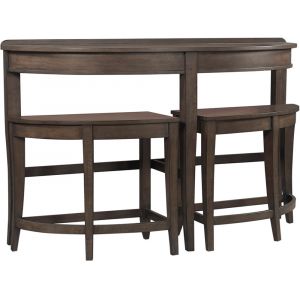 Emery Park - Blakely Sofa Table w/ Stools in Sable Brown Finish - I540-9150