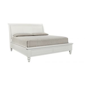 Emery Park - Cambridge Cal King Sleigh Bed in White Finish