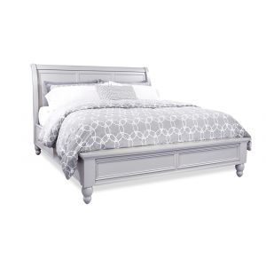 Emery Park - Cambridge Queen Sleigh Bed in Light Gray Paint Finish