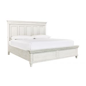 Emery Park - Caraway Cal King Panel Bed in Aged Ivory Finish