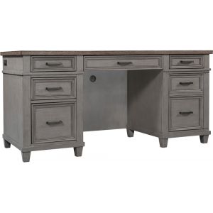 Emery Park - Caraway Credenza Desk in Aged Slate Finish - I248-316-SLT-1