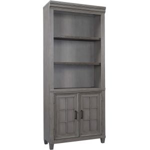 Emery Park - Caraway Door Bookcase in Aged Slate Finish - I248-332-SLT-1