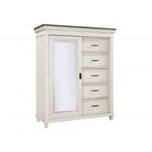 Emery Park - Caraway Sliding Door Chest in Aged Ivory Finish - I248-457-1