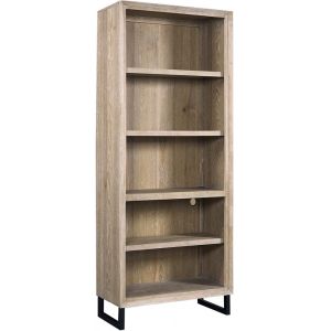 Emery Park - Harper Point Open Bookcase in Bleached Khaki Finish - IHP-333-KHA