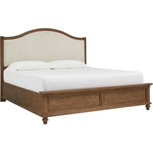 Emery Park - Hensley King Non Storage Upholstered Bed in Honey Finish