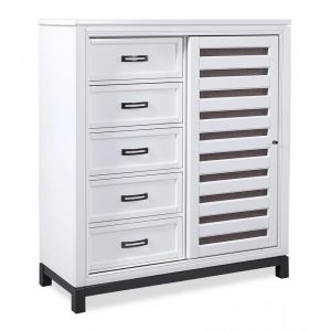 Emery Park - Hyde Park Sliding Door Chest in White Paint Finish - I32-457-WHT-1