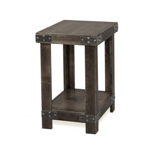 Emery Park - Industrial Chairside Table in Ghost Black Finish - DN913-GHT