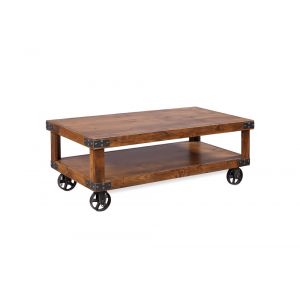 Emery Park - Industrial Cocktail Table in Fruitwood Finish - DN910-FRT