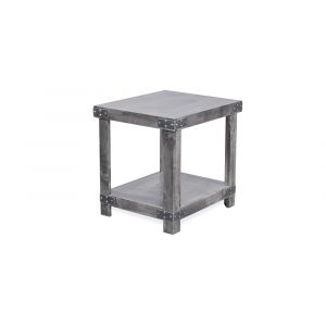 Emery Park - Industrial End Table in Smokey Grey Finish - DN914-GRY