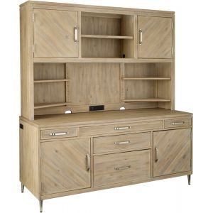 Emery Park - Maddox Credenza Desk & Hutch in Biscotti Finish