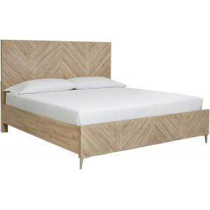 Emery Park - Maddox Queen Non Storage Panel Bed in Biscotti Finish