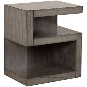 Emery Park - Modern Loft S Nightstand in Greystone Finish - IML-451N-GRY-1