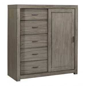 Emery Park - Modern Loft Sliding Door Chest in Greystone Finish - IML-457-GRY-1