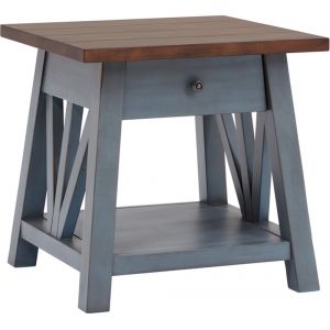 Emery Park - Pinebrook End Table in Denim Finish - I629-9140-DEN