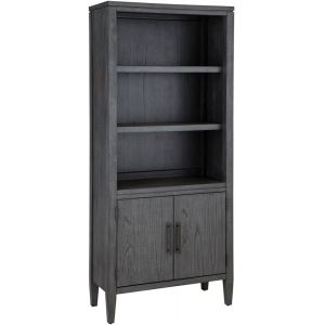 Emery Park - Preston Door Bookcase in Urbane Grey Finish - I597-332