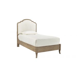 Emery Park - Provence Twin Upholstered Bed in Patine Finish