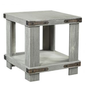 Emery Park - Sawyer End Table in Lighthouse Grey Finish - WMO914-LGH
