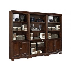 Emery Park - Weston Bookcase Wall in Brown Ale Finish