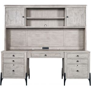 Emery Park - Zane Credenza & Hutch in Parchment Finish