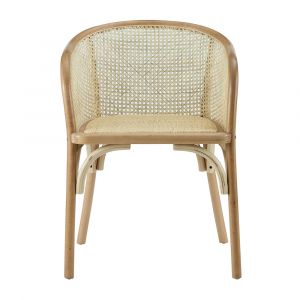 Euro Style - Elsy Armchair in Natural with Natural Rattan Seat - 08190NAT-MP1