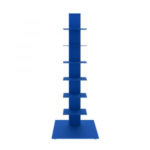 Euro Style - Sapiens 38in Bookcase/Shelf/Shelving Tower in Blue - 94196BLU-KIT