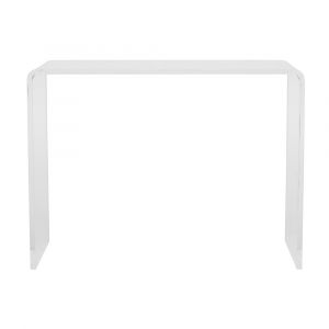 Euro Style - Veobreen Console Table/Desk in Clear Acyrlic - 21218-CLR