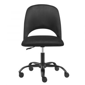 Euro Style - Alby Office Chair in Black with Black Base - 15131-BLK