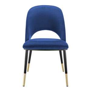 Euro Style - Alby Side Chair in Blue with Black Legs - Set of 2 - 15120-BLU