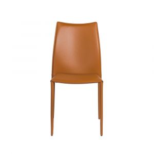 Euro Style - Dalia Stacking Side Chair in Cognac (Set of 2) - 02350COG-MP2
