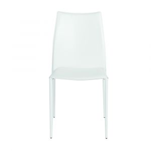 Euro Style - Dalia Stacking Side Chair in White (Set of 2) - 02350WHT-MP2