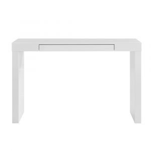 Euro Style - Donald Console Table/Desk in White with One Drawer - 90346WHT
