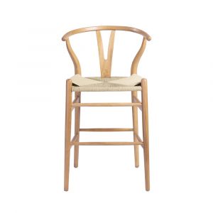 Euro Style - Evelina-C Counter Stool in Natural - 08169NAT