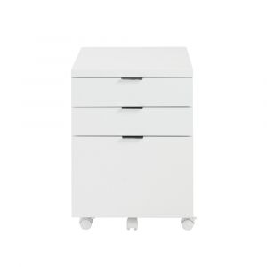 Euro Style - Gilbert 3 Drawer File Cabinet in White - 23527WHT
