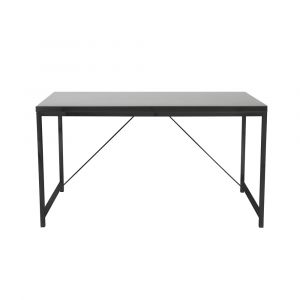 Euro Style - Gilbert Desk in Black with Black Frame - 23533-BLK_CLOSEOUT