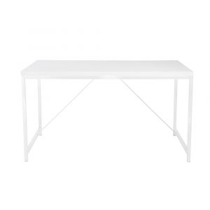 Euro Style - Gilbert Desk in White with White Frame - 23533-WHT