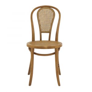 Euro Style - Liva Side Chair in Walnut with Natural Seat and Back (Set of 2) - 39120WAL
