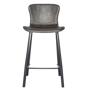 Euro Style - Melody Counter Stool in Dark Gray (Set of 2) - 30512DKGRY