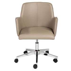 Euro Style - Sunny Pro Office Chair in Taupe with Chrome Base - 29724TPE