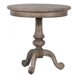 Fairfield Chair Company - Arcadian Round Pedestal End Table - 8063-90_PROMO CODE 10LD24