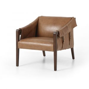 Four Hands - Bauer Leather Chair - Warm Taupe Dakota - 105572-007